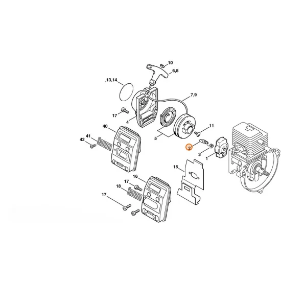 STIHL  Rygiel zapadkowy 4133 195 7201